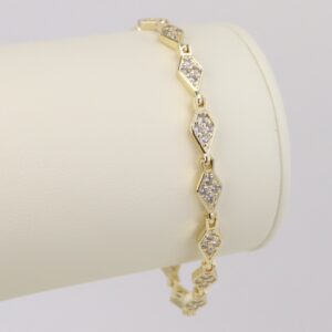 Bratara placata cu aur 14K model BG412 - 19 cm