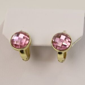 Cercei placati cu aur 14K model CF647 - 0,5 cm