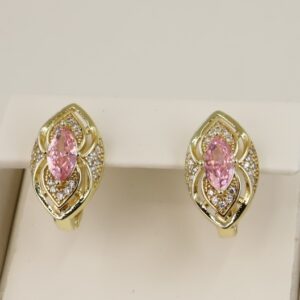 Cercei placati cu aur 14K model CF653 - 1,4 cm