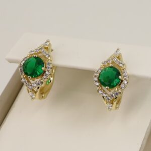 Cercei placati cu aur 14K model CF659 - 1,4 cm