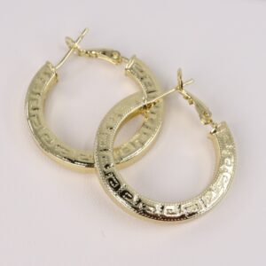 Cercei placati cu aur 14K model EEC077 - 3 cm