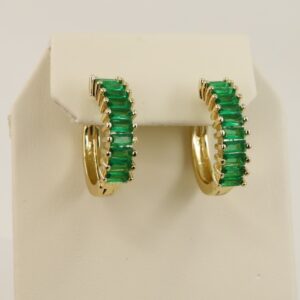 Cercei placati cu aur 14K model CH104 - 1,4 cm