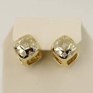 Cercei placati cu aur 14K model CH101 - 1,2 cm