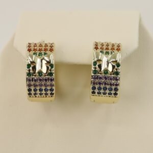 Cercei placati cu aur 14K model CH103 - 1,4 cm