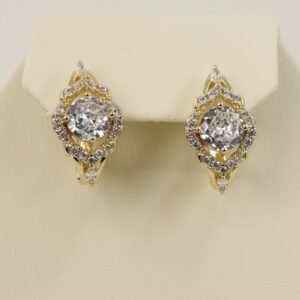 Cercei placati cu aur 14K model CH105 - 1,4 cm