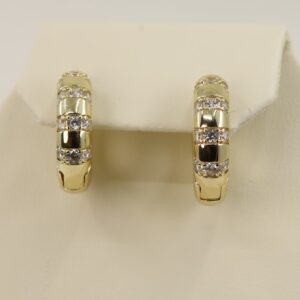 Cercei placati cu aur 14K model CH113 - 1,4 cm