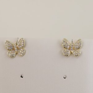 Cercei placati cu aur 14K model CH116 - 1,3 cm