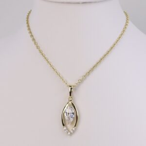 Lant cu pandativ placat cu aur 14K Model LX487 – 45 cm