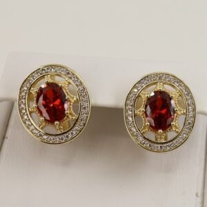 Cercei placati cu aur 14K model CH178 - 1,4 cm