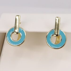 Cercei placati cu aur 14K model CF184 - 1,4 cm