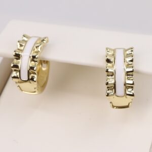 Cercei placati cu aur 14K model CF154 - 1,2 cm