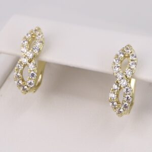 Cercei placati cu aur 14K model CF257 - 1,4 cm