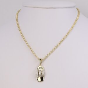 Lant cu pandativ placat cu aur 14K Model LX533 – 45 cm