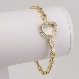 Bratara placata cu aur 14K model BH128 - 19 cm