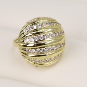 Inel placat cu aur 14K Model NN466 - reglabil 6-9