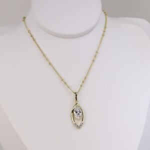 Lant cu pandativ placat cu aur 14K Model LX565 – 60 cm