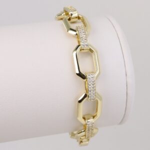 Bratara placata cu aur 14K model BH242 - 19 cm