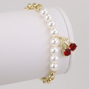 Bratara placata cu aur 14K model BH264 - 19 cm