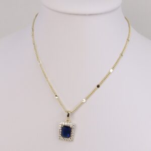 Lant cu pandativ placat cu aur 14K Model LX637  – 45 cm