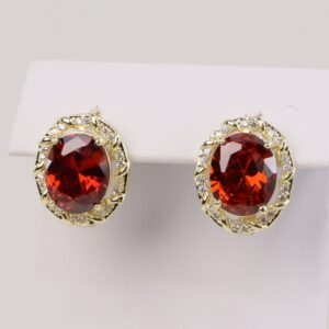 Cercei placati cu aur 14K model CF421 - 1,4 cm