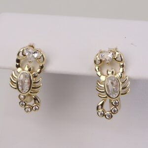 Cercei placati cu aur 14K model CF407 - 1,6 cm