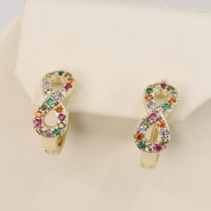 Cercei placati cu aur 14K model CF483 - 1,2 cm