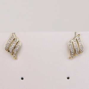 Cercei placati cu aur 14K model CF495 - 0,8 cm