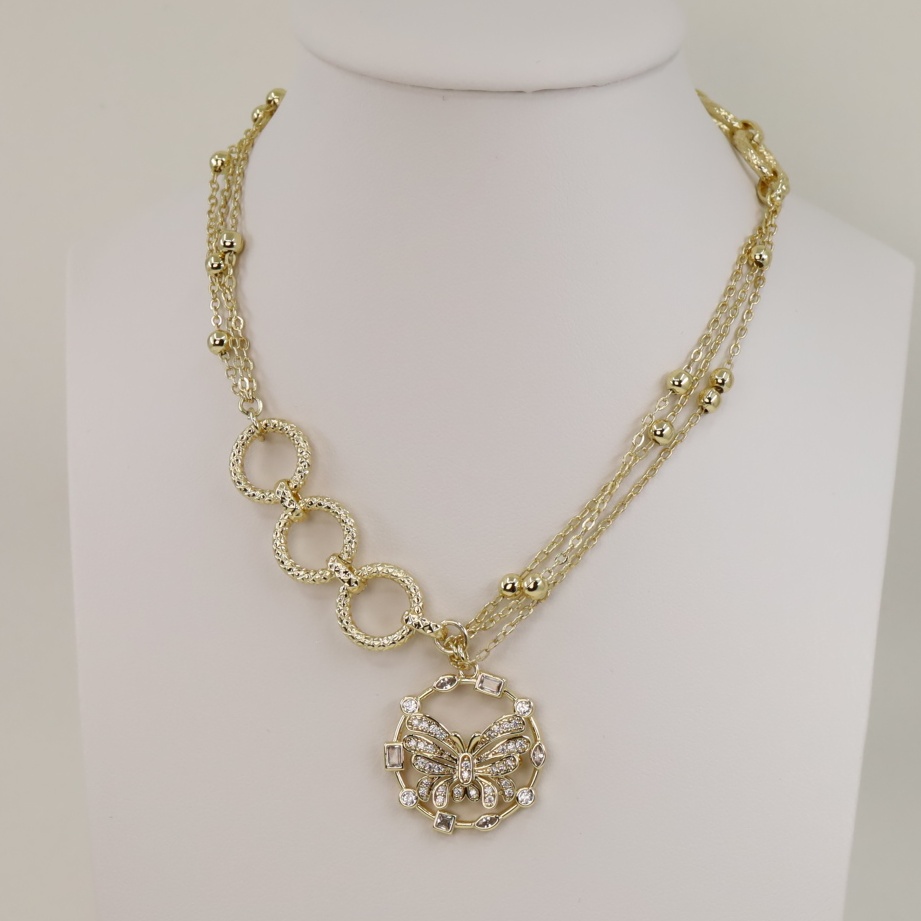 Lant colier placat cu aur 14K Model LL003 – 45 cm