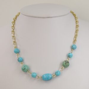 Lant colier placat cu aur 14K Model LL021  – 45 cm