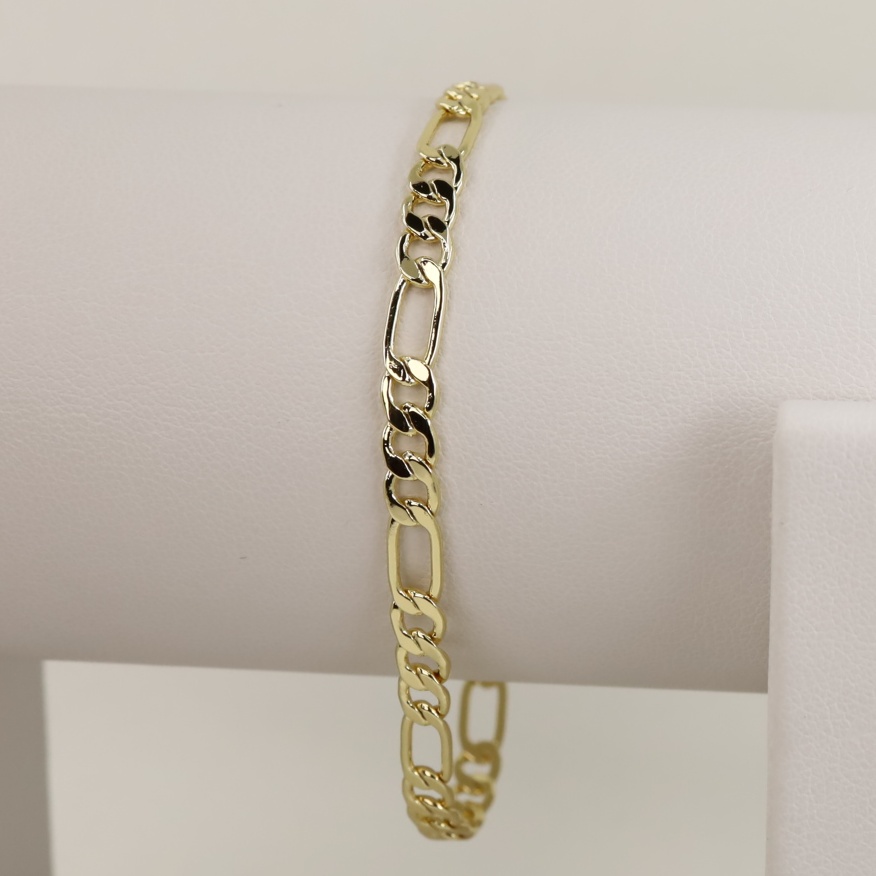 Bratara placata cu aur 14K model BH467 - 19 cm