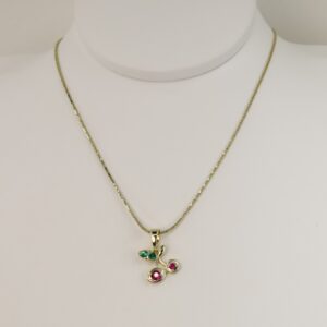 Lant cu pandativ placat cu aur 14K Model LL075 – 45 cm