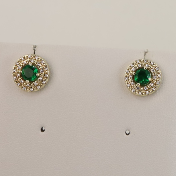 Cercei placati cu aur 14K model CH046 - 1,4 cm