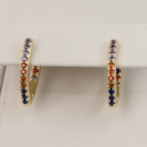 Cercei placati cu aur 14K model CH001 - 1,4 cm