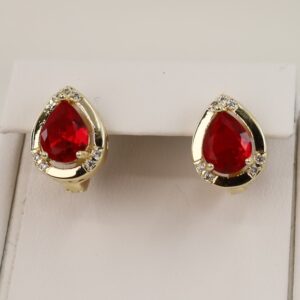 Cercei placati cu aur 14K model CH032 - 0,8 cm