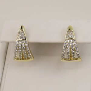 Cercei placati cu aur 14K model CH022 - 1,4 cm