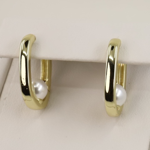 Cercei placati cu aur 14K model CH025 - 1,5 cm