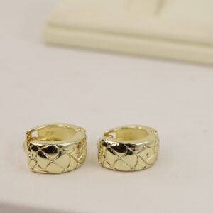 Cercei placati cu aur 14K model CH038  - 0,7 cm