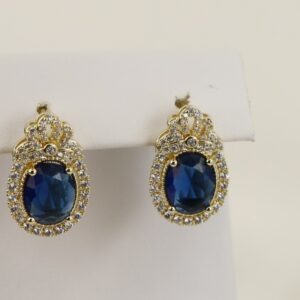 Cercei placati cu aur 14K model CH095 - 1,6 cm