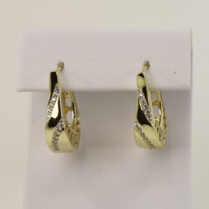 Cercei placati cu aur 14K model CH094 - 1,8 cm