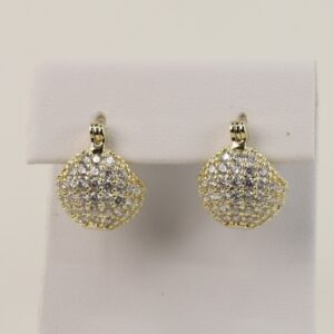 Cercei placati cu aur 14K model CH093 - 1 cm