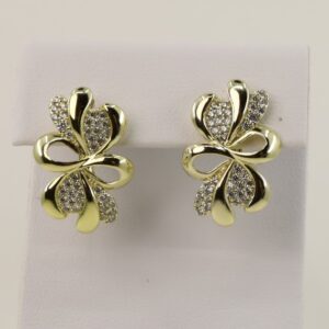 Cercei placati cu aur 14K model CH084 - 1,6 cm