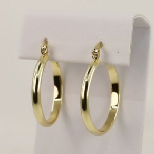 Cercei placati cu aur 14K model CH076 - 2,5 cm