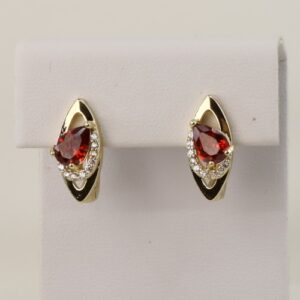 Cercei placati cu aur 14K model CH088 - 1,3 cm