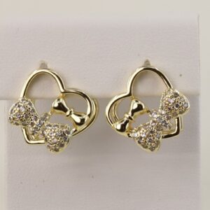 Cercei placati cu aur 14K model CH072 - 1,4 cm