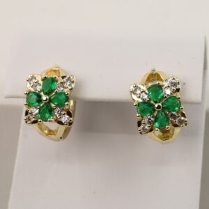 Cercei placati cu aur 14K model CH071 - 0,8 cm