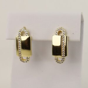 Cercei placati cu aur 14K model CH059 - 1,4 cm