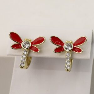 Cercei placati cu aur 14K model CH063 - 1,4 cm