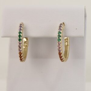 Cercei placati cu aur 14K model CH058 - 1,4 cm