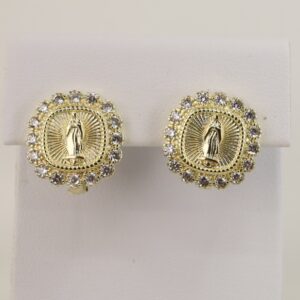 Cercei placati cu aur 14K model CH054 - 1 cm