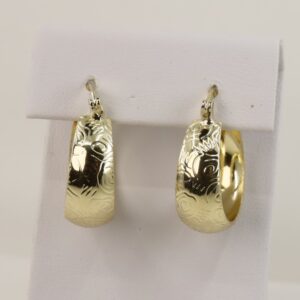 Cercei placati cu aur 14K model CH065 - 2 cm